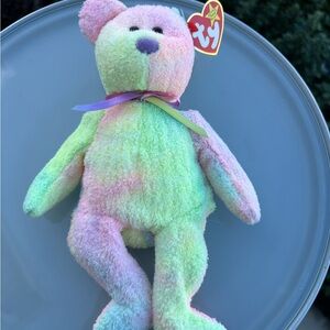 Ty Pastel Plush Bear with Ribbon